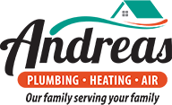 andreas plumbing heating and air logo