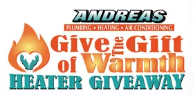 andreas give the gift of warmth promo graphic