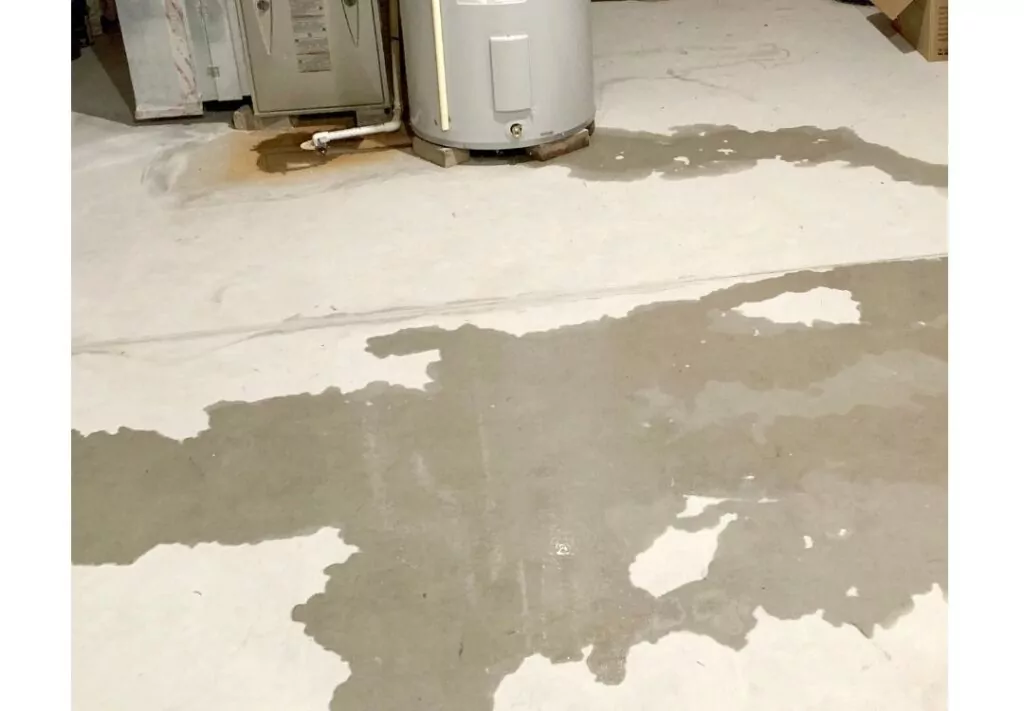 Water on a basement floor