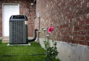 HVAC unit outside of house